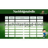 Fußball Schatzsuche-Schnitzeljagd zum Ausdrucken - schnitzeljagd-kinder