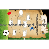 Fußball Schatzsuche-Schnitzeljagd zum Ausdrucken - schnitzeljagd-kinder