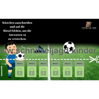 FUSSBALL SCHNITZELJAGD : DER VERLORENE BALL 4-5 JAHREN - SCHNITZELJAGD AUFGABEN ZUM AUSDRUCKEN PDF - schnitzeljagd-kinder