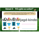 FUSSBALL SCHNITZELJAGD : DER VERLORENE BALL 4-5 JAHREN - SCHNITZELJAGD AUFGABEN ZUM AUSDRUCKEN PDF - schnitzeljagd-kinder
