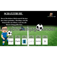 FUSSBALL SCHNITZELJAGD : DER VERLORENE BALL 4-5 JAHREN - SCHNITZELJAGD AUFGABEN ZUM AUSDRUCKEN PDF - schnitzeljagd-kinder