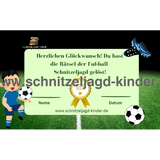 FUSSBALL SCHNITZELJAGD : DER VERLORENE BALL 4-5 JAHREN - SCHNITZELJAGD AUFGABEN ZUM AUSDRUCKEN PDF - schnitzeljagd-kinder
