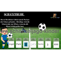 Fußball Schnitzeljagd: Der Verlorene Ball 6-7 Jahren
