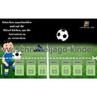 Fußball Schnitzeljagd : Der Verlorene Ball 6-7 Jahren - SCHNITZELJAGD AUFGABEN ZUM AUSDRUCKEN PDF - schnitzeljagd-kinder