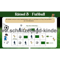 FUSSBALL SCHNITZELJAGD: DER VERLORENE BALL -8-9 JAHRE-