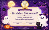 Geister-Schatzsuche zum Ausdrucken – Gruselige Schnitzeljagd für Kinder 4-8 Jahre | PDF