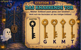 Geisterhaus-Schnitzeljagd zum Ausdrucken