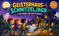 Geisterhaus-Schnitzeljagd zum Ausdrucken