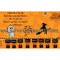 HALLOWEEN SCHNITZELJAGD - DAS MYSTERIÖSE VERSCHWINDEN VON HALLOWEEN-5-8 JAHREN - SCHNITZELJAGD AUFGABEN ZUM AUSDRUCKEN PDF - schnitzeljagd-kinder