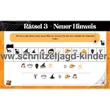 HALLOWEEN SCHNITZELJAGD - DAS MYSTERIÖSE VERSCHWINDEN VON HALLOWEEN-5-8 JAHREN - SCHNITZELJAGD AUFGABEN ZUM AUSDRUCKEN PDF - schnitzeljagd-kinder