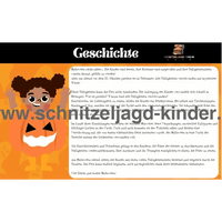 HALLOWEEN SCHNITZELJAGD - DAS MYSTERIÖSE VERSCHWINDEN VON HALLOWEEN-5-8 JAHREN - SCHNITZELJAGD AUFGABEN ZUM AUSDRUCKEN PDF - schnitzeljagd-kinder