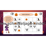 Halloween-Sudoku - Sudoku-Rätsel für Kinder zum Ausdrucken mit dem Thema Halloween. - schnitzeljagd-kinder