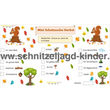HERBST-SCHATZSUCHE MIT AUFGABEN ZUM AUSDRUCKEN - PDF VON SCHNITZELJAGD KINDER: HERBST (AUSDRUCKBAR) - schnitzeljagd-kinder