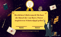 Hogwarts Mystery Schnitzeljagd – Von Harry Potter inspirierte Schnitzeljagd für 10-Jährige | Aufgaben zum Ausdrucken PDF - schnitzeljagd-kinder