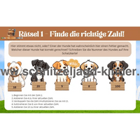 Hunde Schatzsuche 6-8 Jahren- Hunde Schnitzeljagd Zum Ausdrucken - schnitzeljagd-kinder
