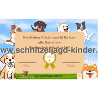 Hunde Schatzsuche 6-8 Jahren- Hunde Schnitzeljagd Zum Ausdrucken - schnitzeljagd-kinder