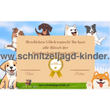 Hunde Schatzsuche 6-8 Jahren- Hunde Schnitzeljagd Zum Ausdrucken - schnitzeljagd-kinder