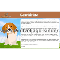 Hunde Schatzsuche 6-8 Jahren- Hunde Schnitzeljagd Zum Ausdrucken - schnitzeljagd-kinder