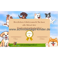 Hunde Schatzsuche 6-8 Jahren- Hunde Schnitzeljagd