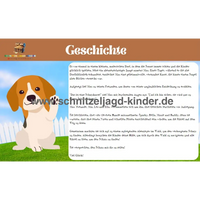 Hunde Schatzsuche 6-8 Jahren- Hunde Schnitzeljagd