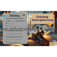 Inspiriret von Aladdin Orientalische Reise Einladungskarte Für Kindergeburtstag Vorlage zum ausdrucken - schnitzeljagd-kinder