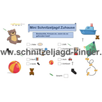KLEINE SCHNITZELJAGD ZU HAUSE - FERTIGE SCHATZSUCHE ZUM AUSDRUCKEN KOSTENLOS - schnitzeljagd-kinder