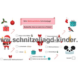 KLEINE WEIHNACHT SCHNITZELJAGD - FERTIGE SCHATZSUCHE ZUM AUSDRUCKEN KOSTENLOS - schnitzeljagd-kinder