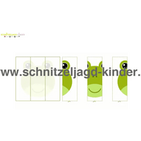 Kostenlose Papierfrosch zum Ausschneiden und Aufkleben - schnitzeljagd-kinder