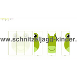 Kostenlose Papierfrosch zum Ausschneiden und Aufkleben - schnitzeljagd-kinder