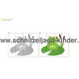 Kostenlose Papierfrosch zum Ausschneiden und Aufkleben - schnitzeljagd-kinder