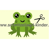 Kostenlose Papierfrosch zum Ausschneiden und Aufkleben - schnitzeljagd-kinder