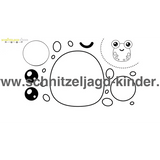Kostenlose Papierfrosch zum Ausschneiden und Aufkleben - schnitzeljagd-kinder