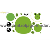 Kostenlose Papierfrosch zum Ausschneiden und Aufkleben - schnitzeljagd-kinder