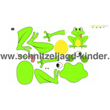 Kostenlose Papierfrosch zum Ausschneiden und Aufkleben - schnitzeljagd-kinder
