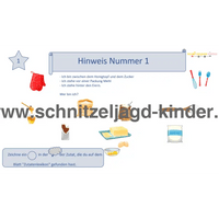 Kulinarische Schnitzeljagd - SCHNITZELJAGD: REZEPT FÜR EINEN KUCHEN-6-7 Jahren - schnitzeljagd-kinder
