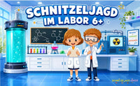 Schnitzeljagd im Labor zum Ausdrucken – Forscher-Schatzsuche für Kinder ab 6 Jahren | PDF