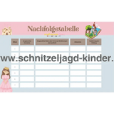 Märchen Schatzsuche-Schnitzeljagd Aufgaben zum Ausdrucken (PDF) - schnitzeljagd-kinder