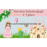 Märchen Schatzsuche-Schnitzeljagd Aufgaben zum Ausdrucken (PDF)-schnitzeljagd-kinder