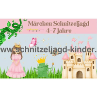 Märchen Schatzsuche-Schnitzeljagd Aufgaben zum Ausdrucken (PDF) - schnitzeljagd-kinder