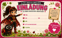 Marienkäfer-Superheldin Schnitzeljagd - schnitzeljagd-kinder