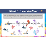 Meer Schnitzeljagd zum ausdrucken 5-8 jahren