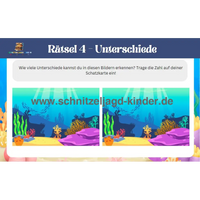 Meer Schnitzeljagd zum ausdrucken 5-8 jahren