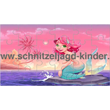 MEERJUNGFRAU PUZZLE PDF : 24 STÜCK - KOSTENLOSE - schnitzeljagd-kinder