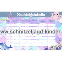 Meerjungfrau-Schatzsuche-Schnitzeljagd Aufgaben zum Ausdrucken (PDF) - schnitzeljagd-kinder