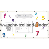 Mein erstes Sudoku-Sudoku-Rätsel für Kinder zum Ausdrucken. - schnitzeljagd-kinder