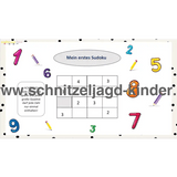 Mein erstes Sudoku-Sudoku-Rätsel für Kinder zum Ausdrucken. - schnitzeljagd-kinder