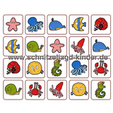 Memory-Spiel zum Thema Meer: 3 Vorlagen zum kostenlosen Ausdrucken - schnitzeljagd-kinder
