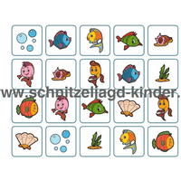 Memory-Spiel zum Thema Meer: 3 Vorlagen zum kostenlosen Ausdrucken - schnitzeljagd-kinder
