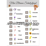 Mini Blumen-Schnitzeljagd zum ausdrücken - schnitzeljagd-kinder