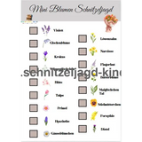 Mini Blumen-Schnitzeljagd zum ausdrücken